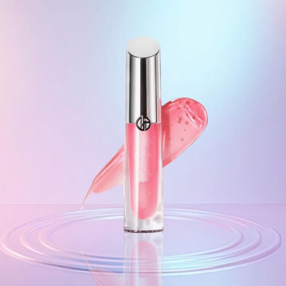 Armani Prisma Glass High Shine Lip Gloss - Shade 02 - Pink Tint - New